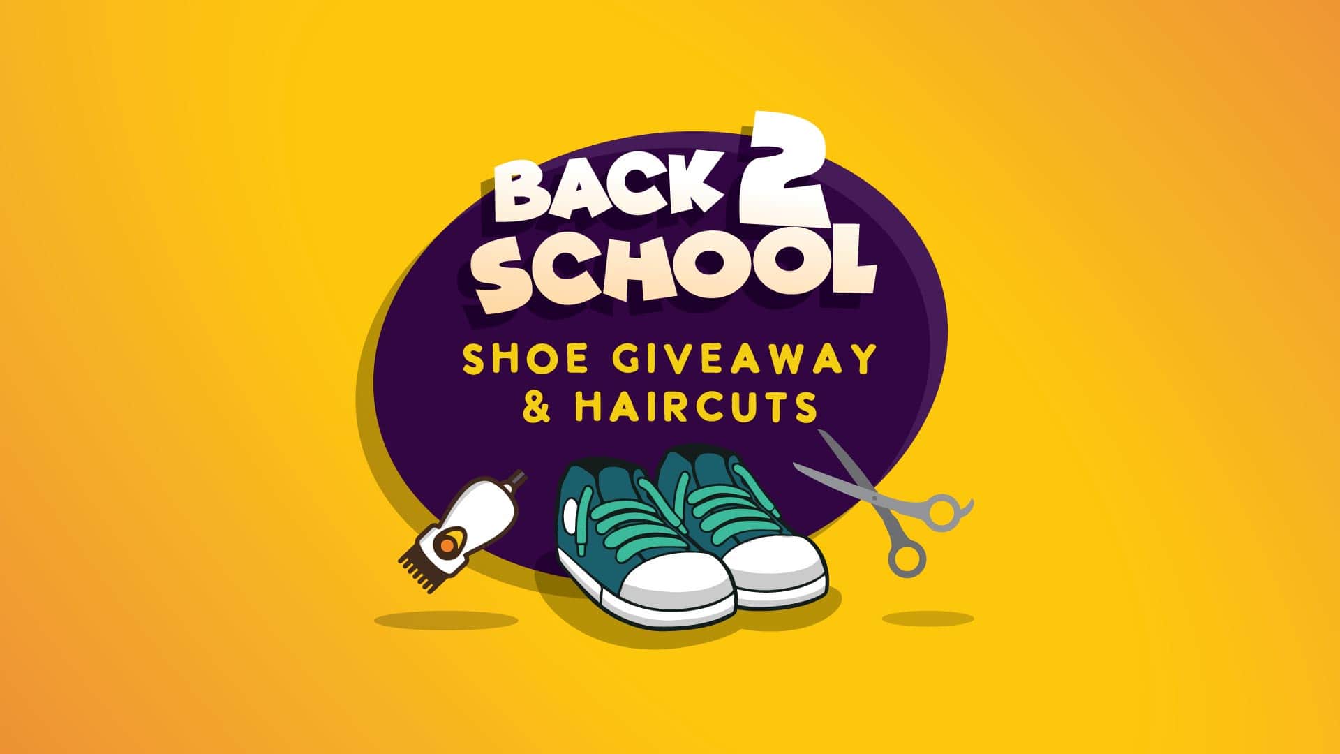 Back 2 School Shoe Giveaway and Haircuts